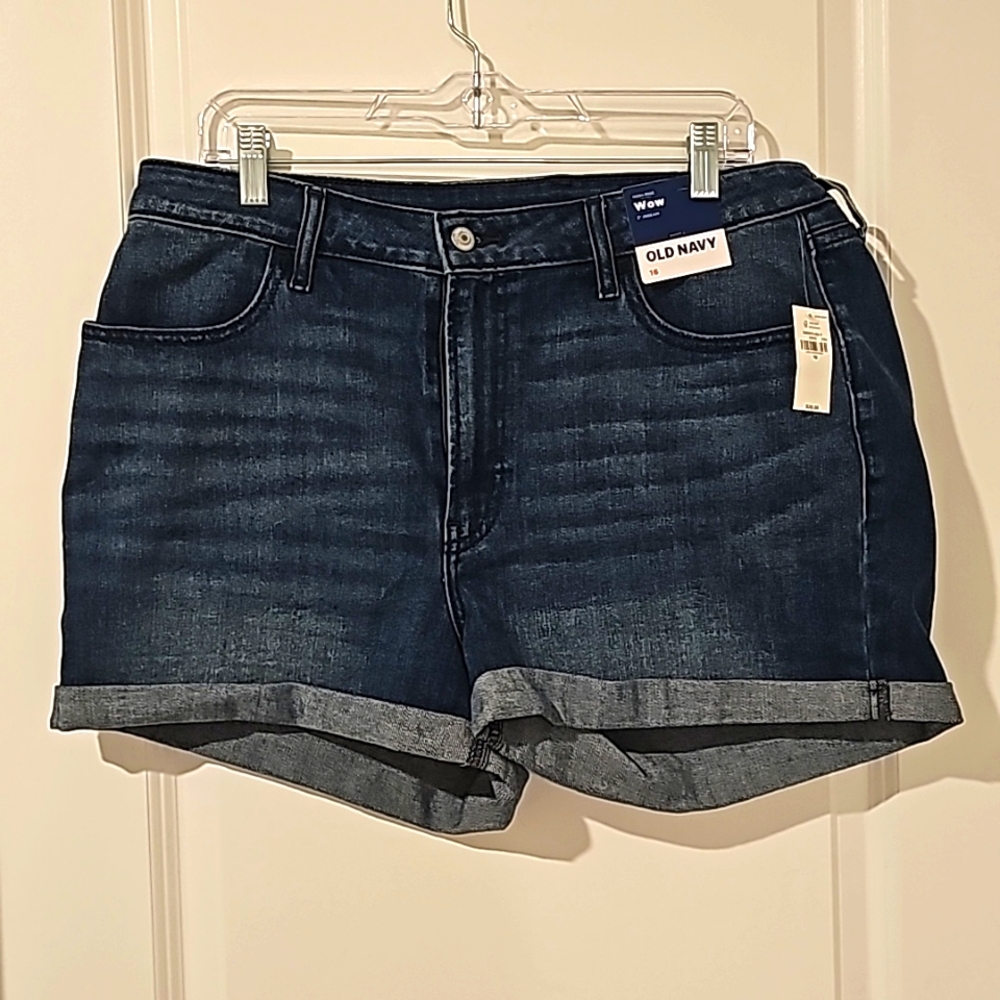 Old Navy Blue Jean Shorts, Size 16